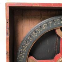 19th C. Vernacular Game of Chance Wheel in Case 2 (in lightbox)