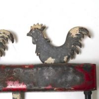 Antique Hoffman Carnival Shooting Target Two Roosters 3.jpg