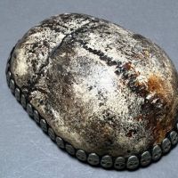 Antique Tibetan Kapala Skull Cap Lined in Silver and Silver Skulls 1.jpg