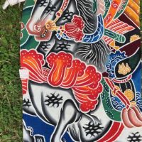 Boys Day Banner 27 Inches wide x 24 Feet Tall Warriors on Horseback with Temple 3.jpg