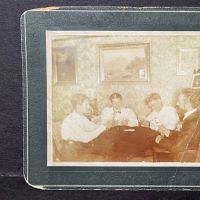 Cabinet Card wtih Group Playing Cards %22In Dixie Land%22 Cards 1 (in lightbox)