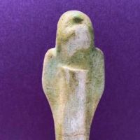 Clay Tomb Statue Egyptian Ushabti on Glued on Catalin Plastic Base 5.jpg