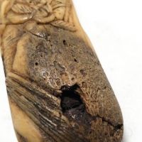 Japanese Kiseru zutsu Pipe-Case Carved Antler Circa Late 19th C 17.jpg