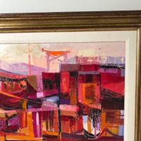 John Black Expressionist Cityscape Painting Circa 1970's 4.jpg