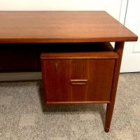 Mid-Century Modern Danish Teak Arne Vodder Style Floating Top Desk 5.jpg