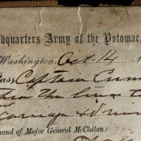 October 14 1861 Army of The Potomac Pass signed by Seth Williams Civil War 3.jpg