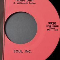 Soul Inc. Stronger Than Dirt b:w 60 Miles High on Boss Records 5 (in lightbox)