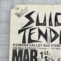 Suicidal Tendencies Flyer March 1st with Black Flag Pomona Vallery Auditorium 1984 4 (in lightbox)