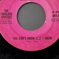 The Fabulous Apostles You Don't Know Like I Know b:w Dark Horse Blues on Shana Records 3.jpg
