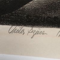 Victor Szucs 1939 Pencil Signed and Titled Lithograph Vigilantes 7.jpg