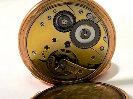 14k Gold Swiss Exported to Germany 1907 Hunting Case Pocket Watch 10.jpg