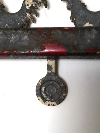 Antique Hoffman Carnival Shooting Target Two Roosters 4.jpg