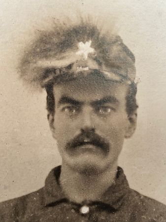 Cabinet Card of Daguerreotype Copy Civil War Era Man with Fur Hat  9.jpg