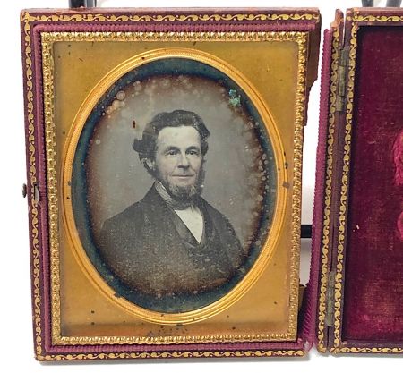 Circa 1850 Daguerreotype Distinguished Old Man Quarter Plate Case Image 1.jpg