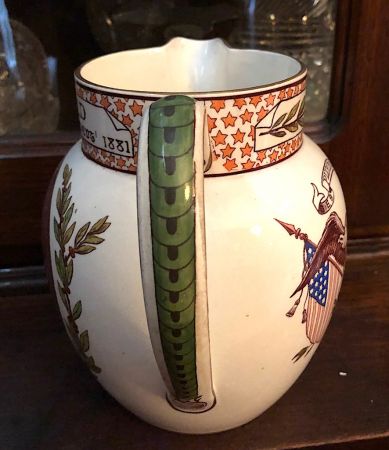 J. Wedgwood & Sons Etruria President Garfield Water Pitcher 6.jpg