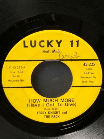 Terry Knight and The Pack How Much More on Lucky Eleven 2.jpg