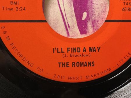 The Romans I’ll Find A Way on My Records with Picture Sleeve 5.jpg