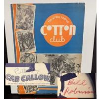 1939 Cotton Club Menu and Program Signed by Cab Calloway and Bill Robinson  (in lightbox)