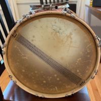 1948-1952 WFL Keystone Badge Red Sparkle Marching Snare SIGNED by William Ludwig Jr. 8.jpg