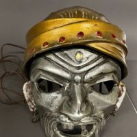 American Art Deco Aluminum Pirate Mask Wall Sconce Theatre Amusement Park circa 1930s 1.jpg