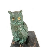Austrian Cold Painted Bronze Bookends of Owls 9.jpg