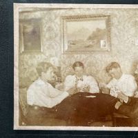 Cabinet Card wtih Group Playing Cards %22In Dixie Land%22 Cards 2 (in lightbox)