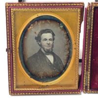 Circa 1850 Daguerreotype Distinguished Old Man Quarter Plate Case Image 1.jpg