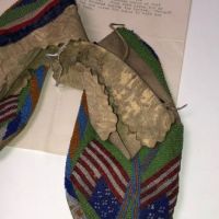 Pair of late 19th Indian Moccasins with American Flag  Beaded 16.jpg