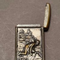  Paul Thumann Psyche at Nature's Mirror Match Safe Silver Plate 4.jpg