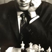 Philippe Halsman Stamped Signed Bobby Fisher Wtih Chess Set 3.jpg