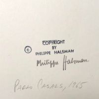 Signed Philippe Halsman Photographed with Stamp Pablo Casals 1965 11.jpg