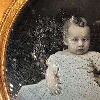 Sixth Plate Daguerreotype of Baby Very Early Baltimore Photographer Signed Pollock  6.jpg