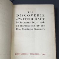 The Discoverie of Witchcraft by Reginald Scot Montague Summers 1930 Published by John Rodker 2.jpg