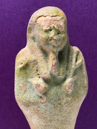 Clay Tomb Statue Egyptian Ushabti on Glued on Catalin Plastic Base 7.jpg
