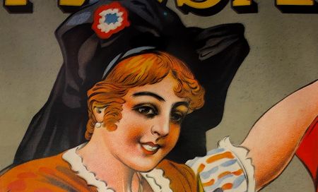 French Poster by Dorfi L’ Alsacienne Verft alle stoffen Stone Litho 17.jpg