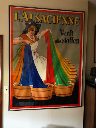 French Poster by Dorfi L’ Alsacienne Verft alle stoffen Stone Litho  26.jpg