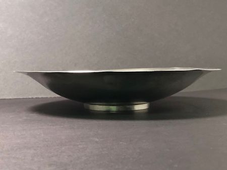 Hand Signed Georg Jensen Silver Hammered Center Bowl Circa 1920 12.jpg