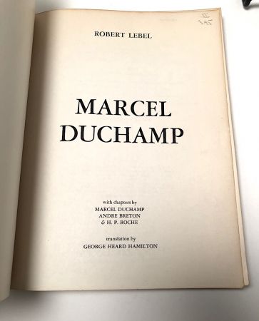 Marcel Duchamp by Robert Lebel 1st American Edition 1959 Softcover 4.jpg