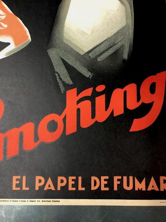 Smoking El Papel de Fumar Signed in Plate Fabraga 3.jpg