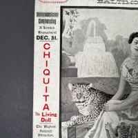 1902 Baltimore Zoo Poster with Chiquita The Living Doll and Morelli Queen of Jaguars 8.jpg