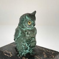 Austrian Cold Painted Bronze Bookends of Owls 10.jpg