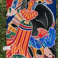 Boys Day Banner 27 Inches wide x 24 Feet Tall Warriors on Horseback with Temple 5.jpg