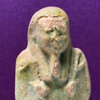 Clay Tomb Statue Egyptian Ushabti on Glued on Catalin Plastic Base 7.jpg