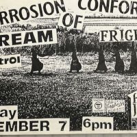 Corrosion of Confomity with Scream SS Decontrol and Fright Wig Sunday Dec 7th 1986 Hung Jurry Pub 8 (in lightbox)