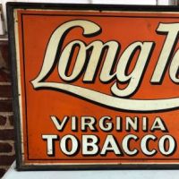 Long Tom Virginia Tobacco Painted Metal sign in Original Wood Frame By St Thomas Metal Signs ltd 16.jpg