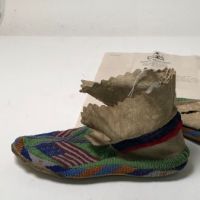 Pair of late 19th Indian Moccasins with American Flag  Beaded 4.jpg
