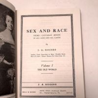 Sex and Race by J. A. Rogers Published By Helga M. Rogers Hardback with Dustjacket 3 Volumes 08 (in lightbox)