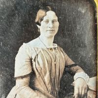 Sixth Plate Daguerrotype Hand Tinted Woman Holding Glasses 8.jpg