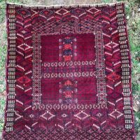 Turkmen Hatchli Prayer Rug 46 x 56 inches 1.jpg