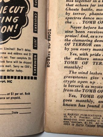 Tomb of Terror no 2 July 1952 published by Harvey 10.jpg